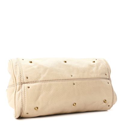 Calfskin Medium Paddington Satchel Beige
