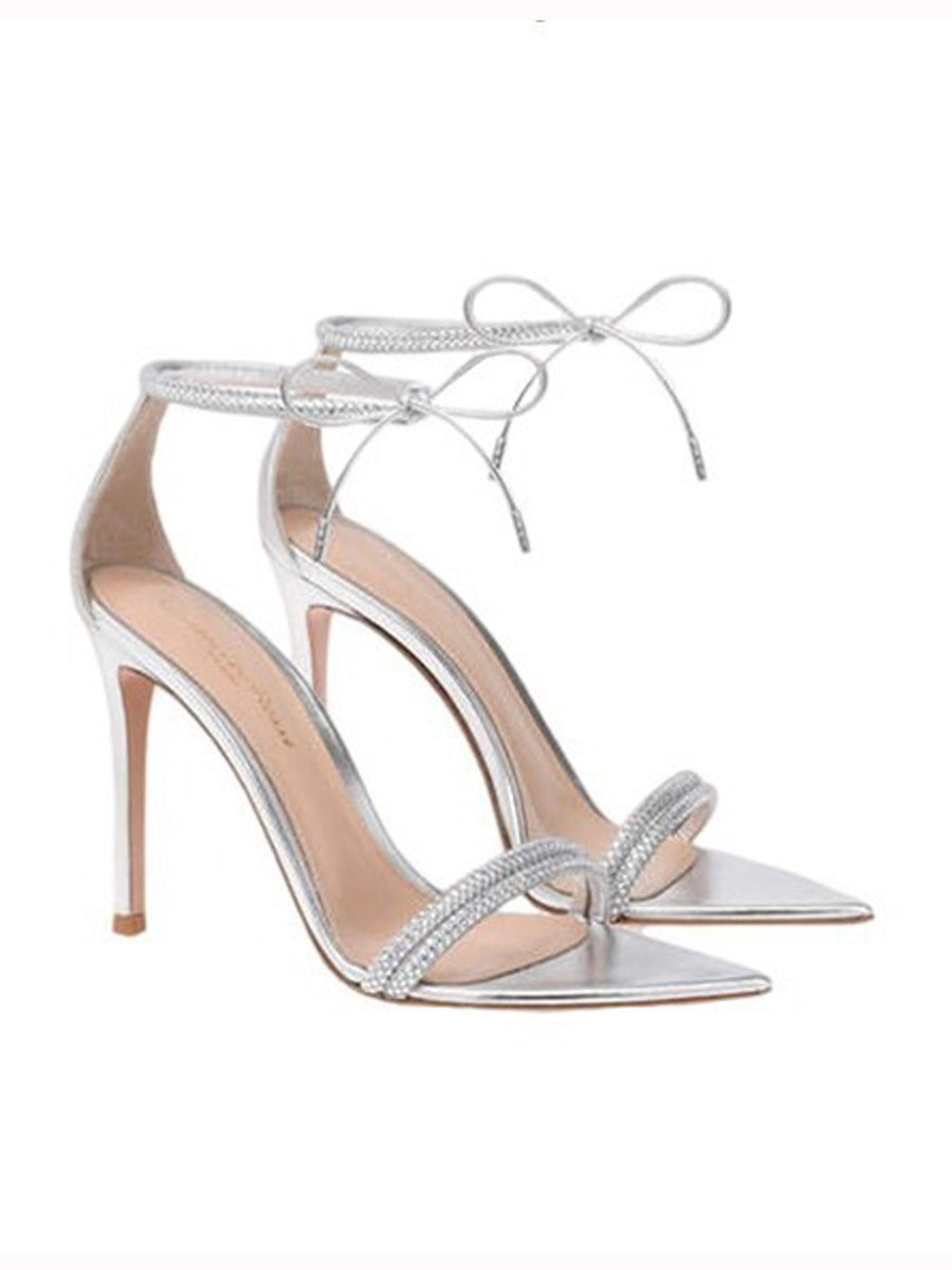 Noelia Pointed-Toe Strappy Sandals