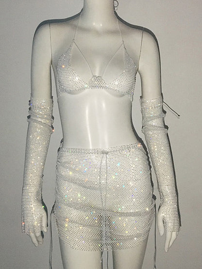 Peyton Rhinestone Three Piece Set