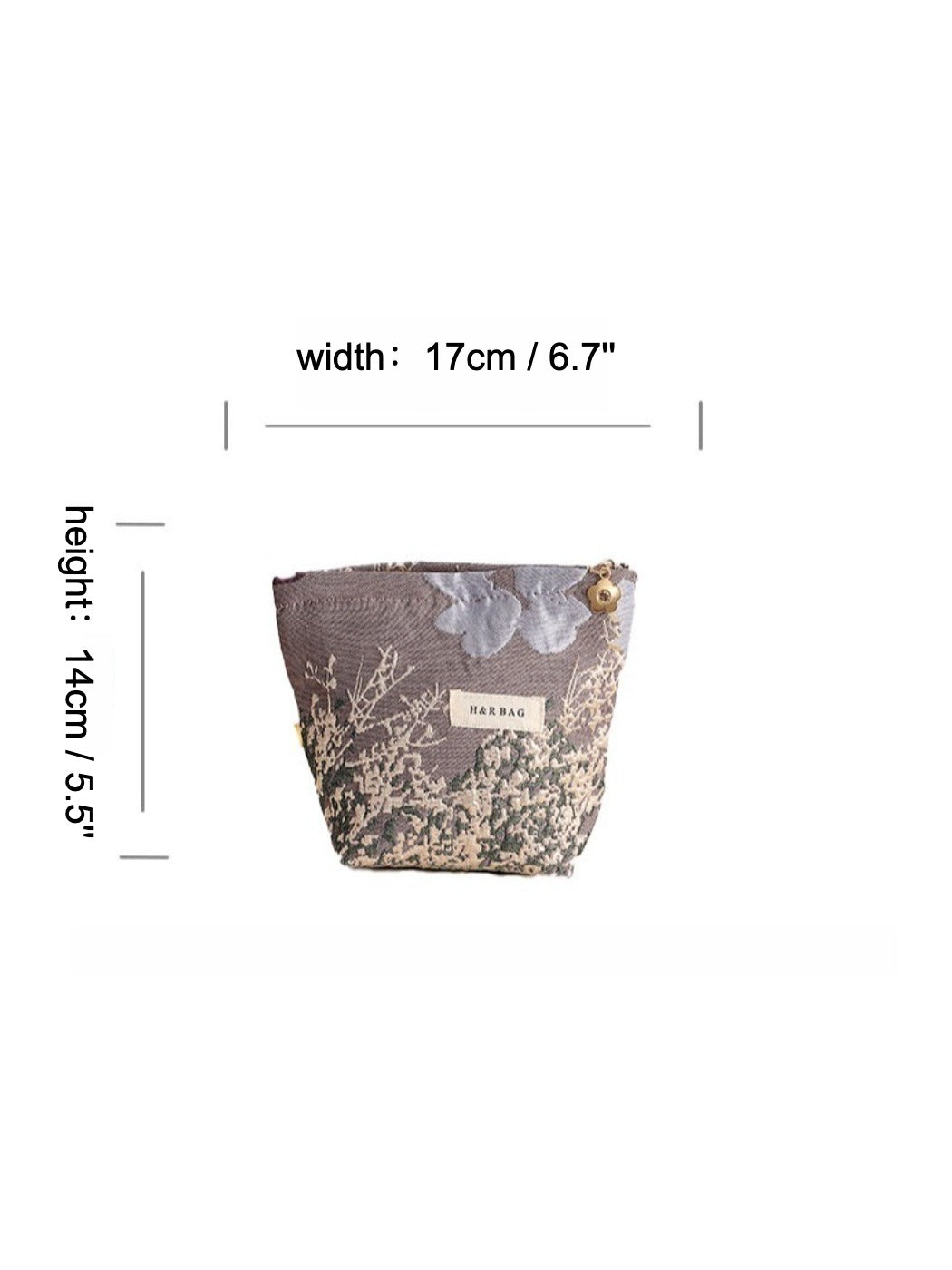 Cosbai - Small Coin Purse with Floral Prints