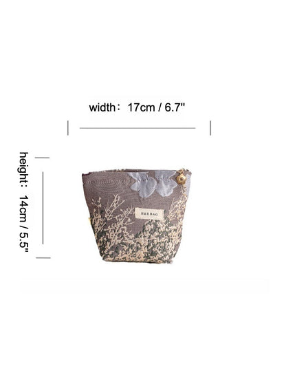 Cosbai - Small Coin Purse with Floral Prints