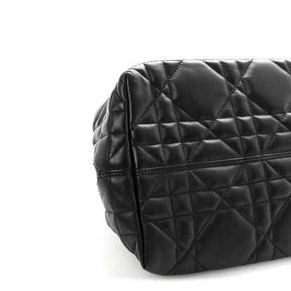 Calfskin Macrocannage Medium Toujours Black