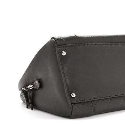 Calfskin Chevron CC All Day Long Boston Brown