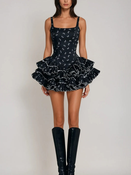 Antonina Ruffle Mini Dress