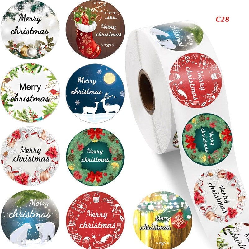 Cartoon Animal Sticker Labels DIY Holiday Decoration