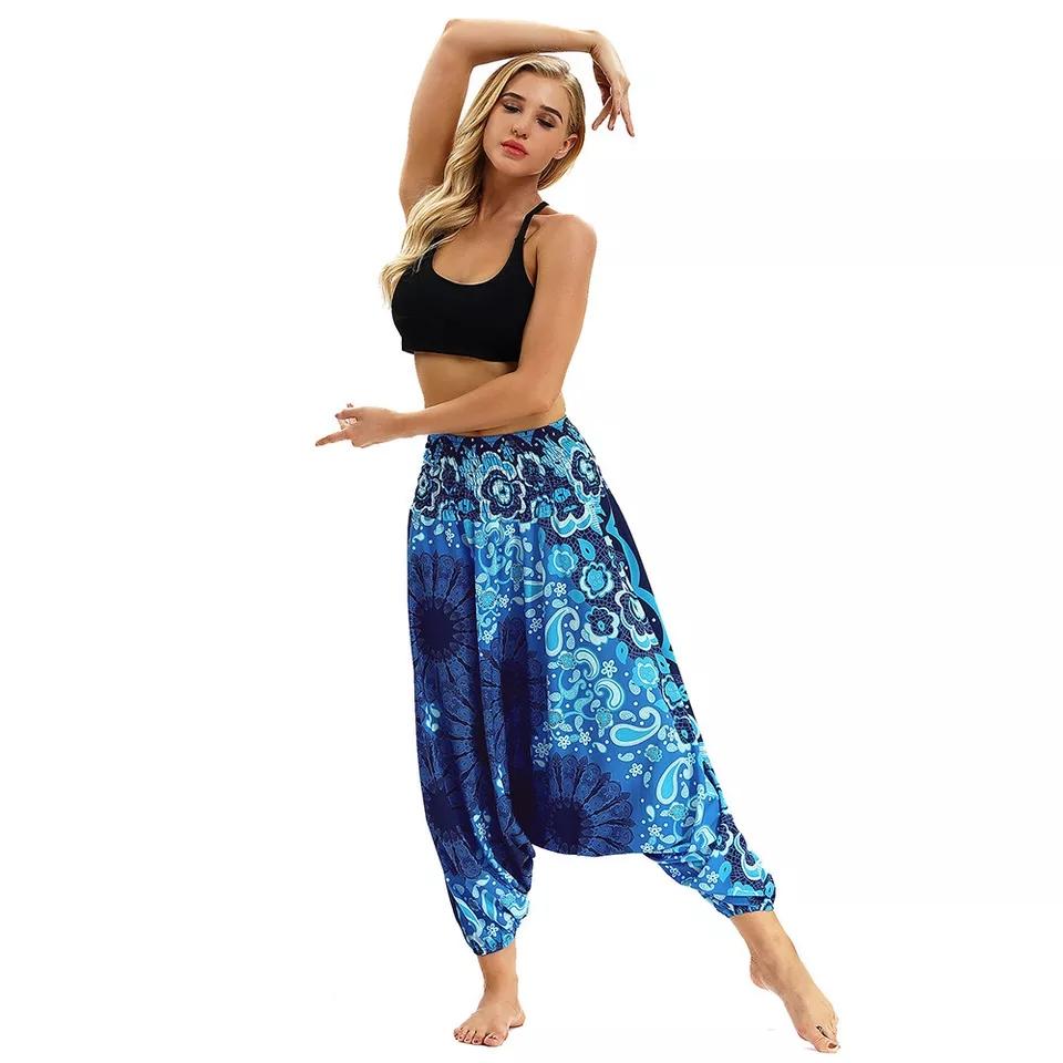 Printed High Waist Fitness Yoga Pants Women-3
