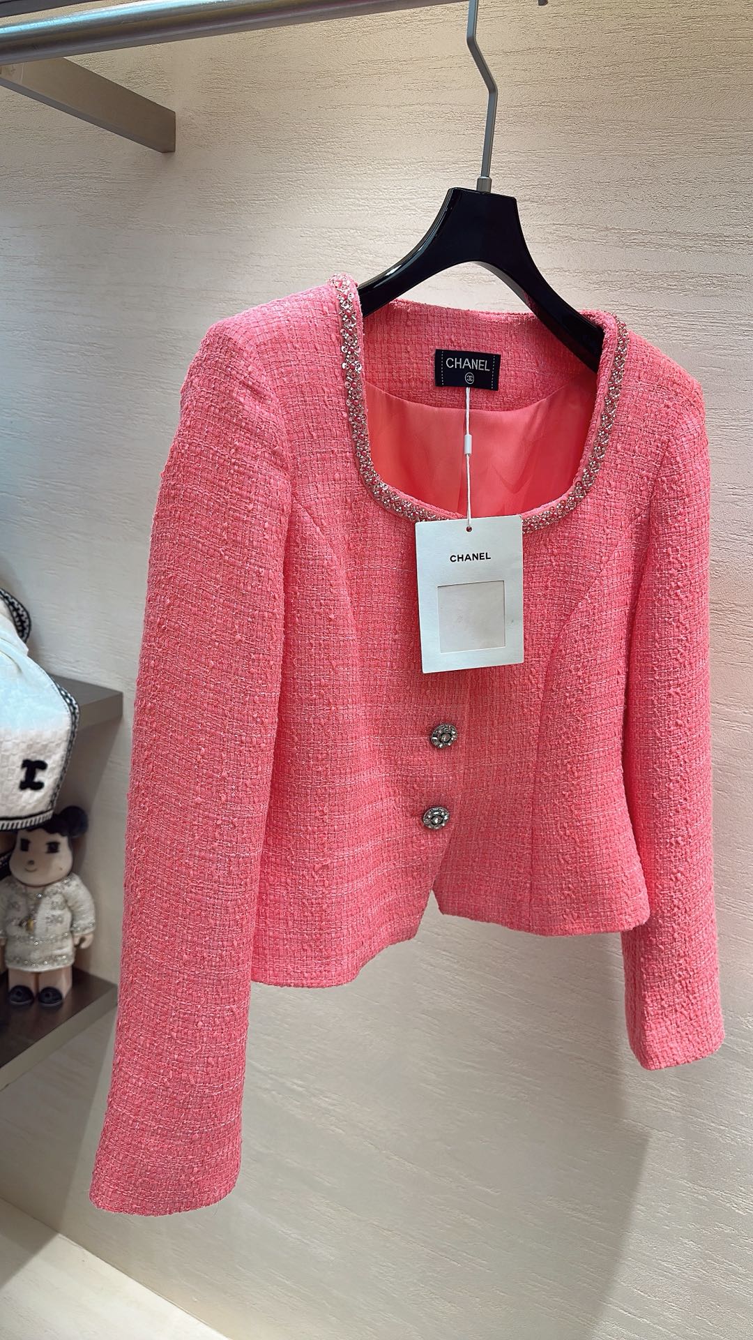 CHANEL JACKET PINK IN TWEED