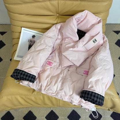 CC 26 Two-piece Jacket Pink and Cream Down Polyester 390426