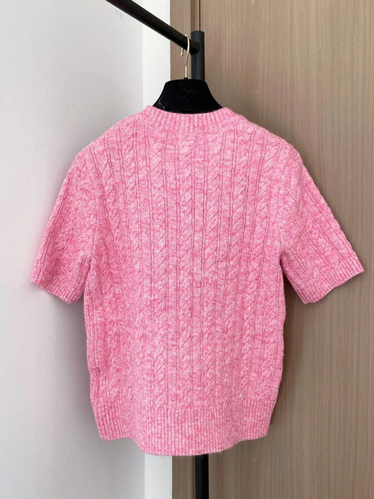 MIUMIU SHORT-SLEEVE SWEATER STYLE 700