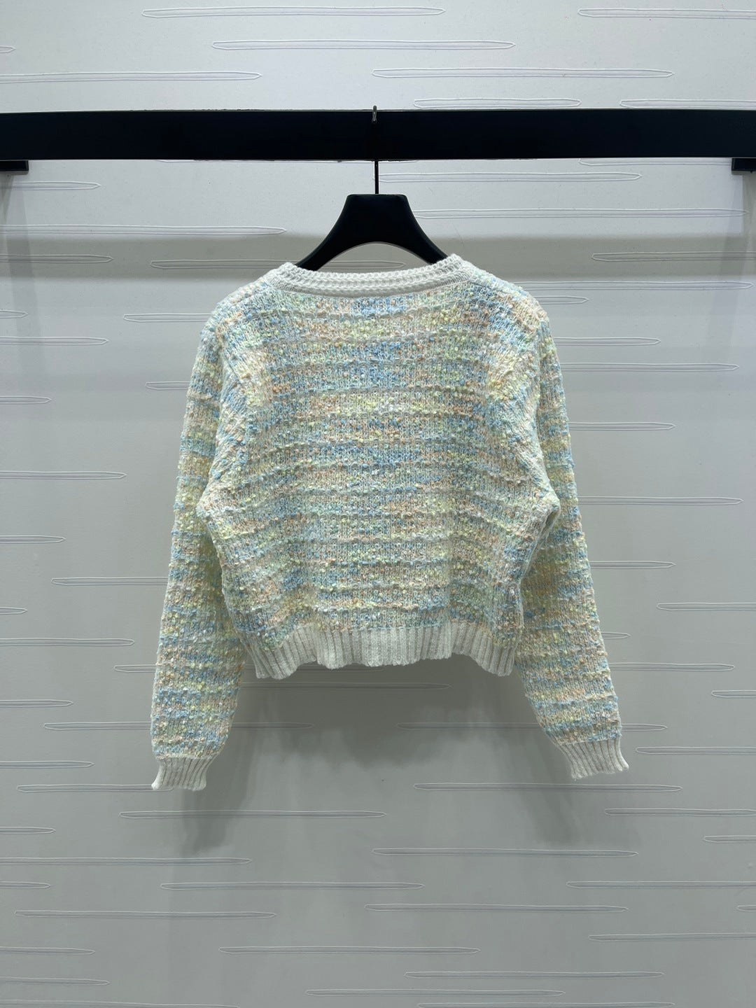 CC 25 Knitted Cardigan Button Blue Wool 305392