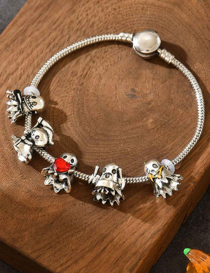 Punk Gothic Skeleton Metal Chain Halloween Bracelet
