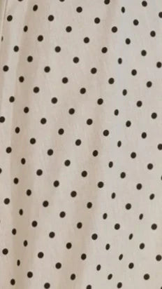 Nicole Spaghetti_Strap Maxi Dress - Beige/Black Polka Dot
