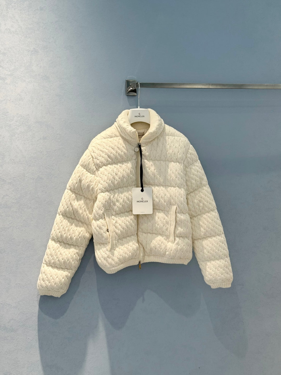 Moncler 25 Jacket Rope White Wool