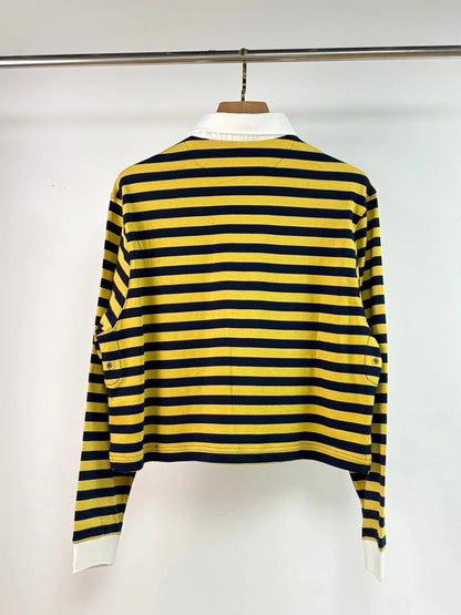 MIUMIU STRIPED SHIRT WITH LAPEL COLLAR STYLE 44