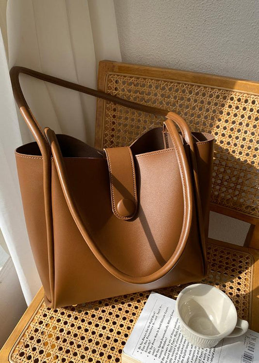 One Shoulder Commuter Tote Premium Leather