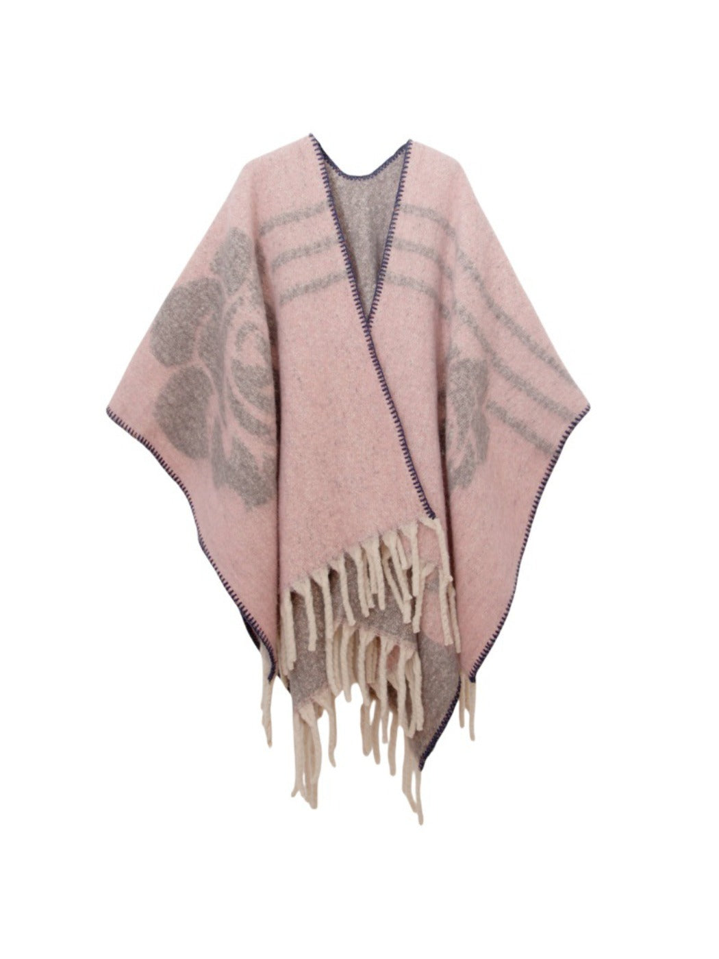 Scarvii - Floral Jacquard Winter Shawl Scarf
