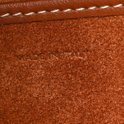 Smooth Calfskin Medium Strap Ava Shoulder Bag Tan