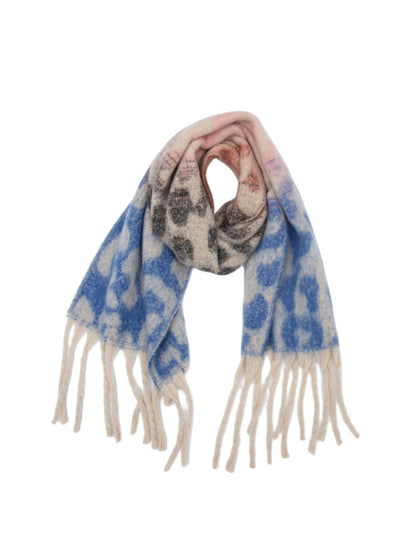 Scarvii - Winter Tassel Scarf with Leopard Patterns