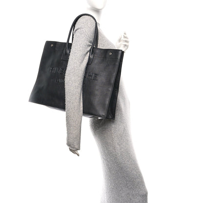 Vitello Rive Gauche Large Tote Black