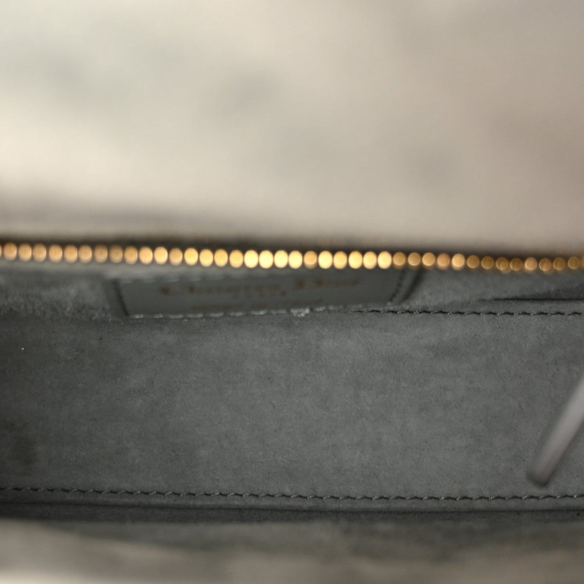 Velvet Mini Lady Dior Gray