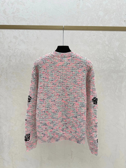 CC 26 Crew Neck Embroidered Logo Knit Sweater Wool 809408