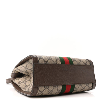 GG Supreme Monogram Small Ophidia Tote Bag Brown