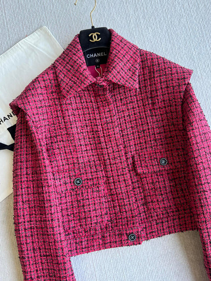 CC 25 Double Pocket Jacket Pink Cotton Polyamide 219067