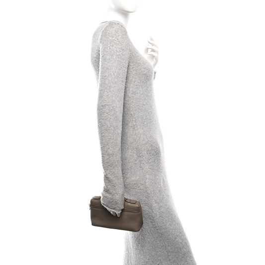 Grained Calfskin L19 Extra Pocket Pouch Warm Mastic