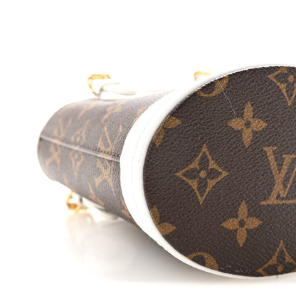 Monogram LV Match Nano Bucket Bag White