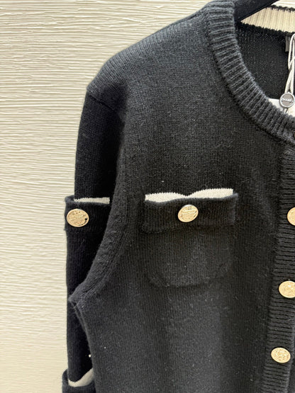 CC 25 Cardigan In Black Cashnere 286347
