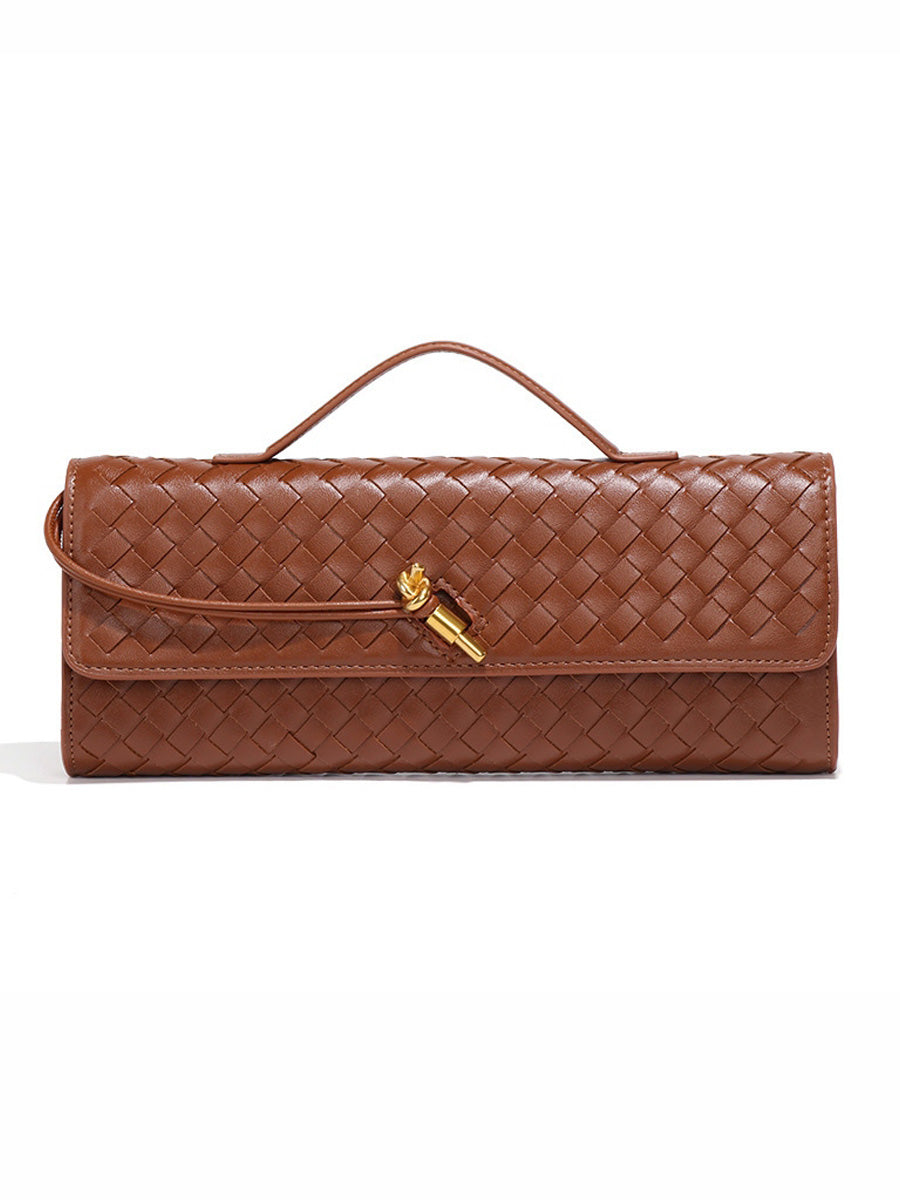 Penelope Woven Baguette Handbag