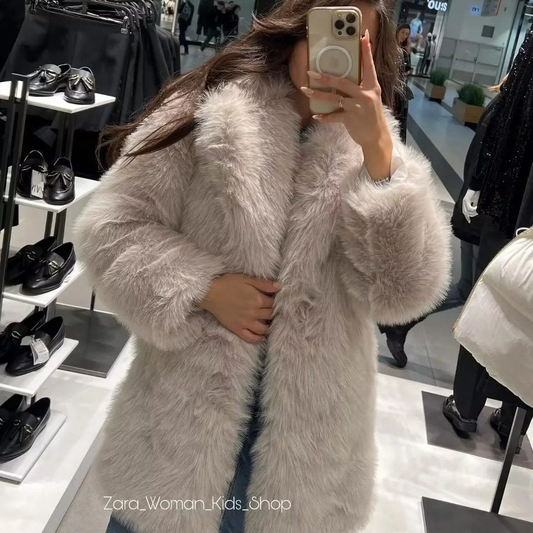 Faux Fur Collar Warm Coat