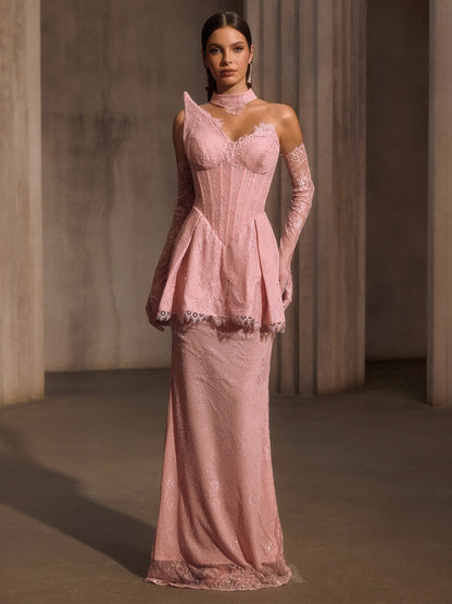 Milana Corset Lace Maxi Dress