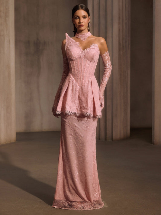 Milana Corset Lace Maxi Dress