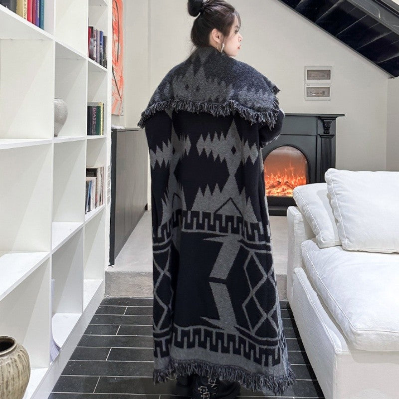 Loose Knitted Cardigan Coat