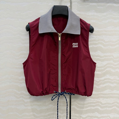 Miu 26s Vest Red Polyamide 346212
