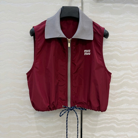 Miu 26s Vest Red Polyamide 346212