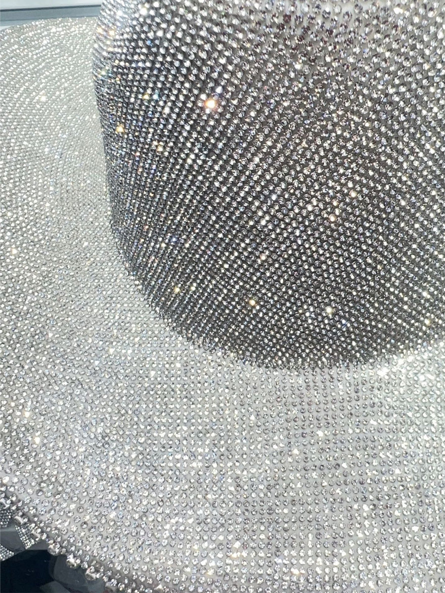 Julieta White Rhinestone-Embellished Cowboy Hat