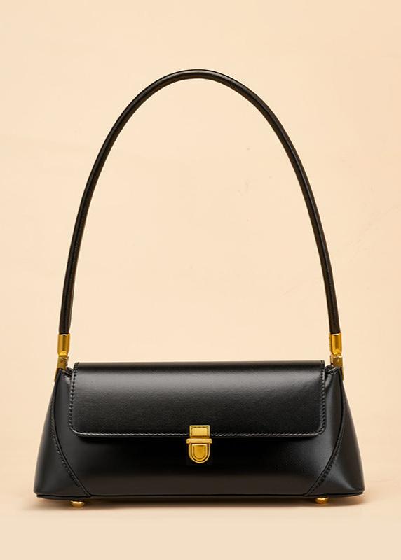 Leather Shoulder Bag Classic Rectangular Design