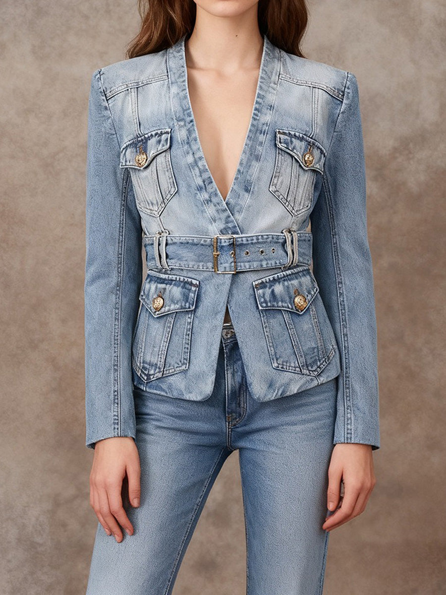 Maya Denim Blazer