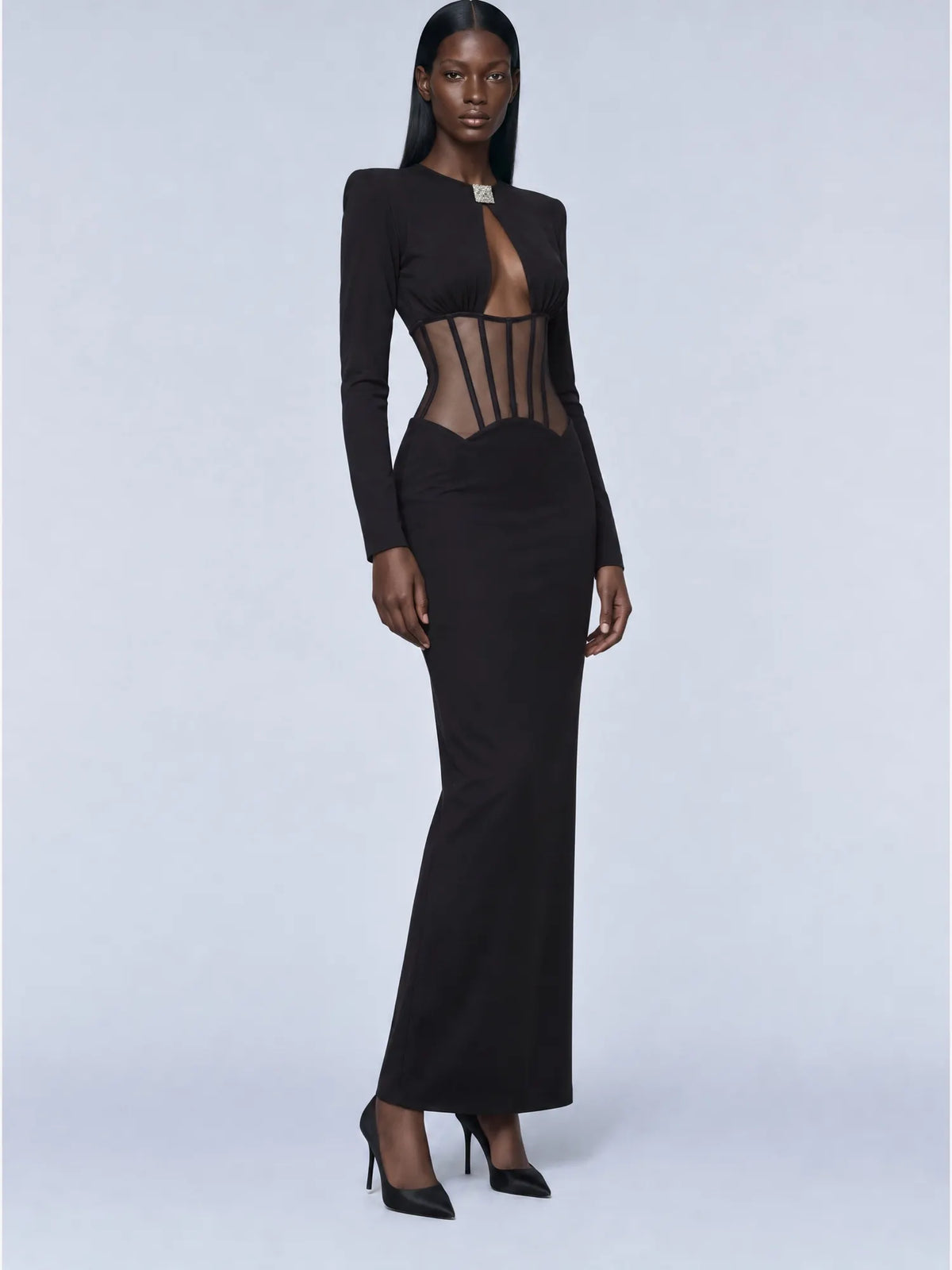 Abigail Sculpted Cutout Maxi Dress