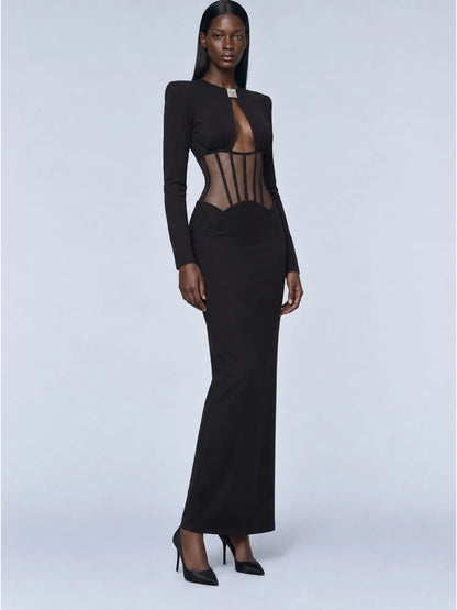 Abigail Sculpted Cutout Maxi Dress