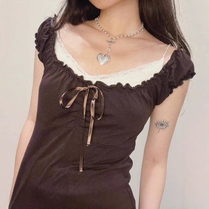 Crosa - Vintage Off-The-Shoulder Top - Chic and Sexy