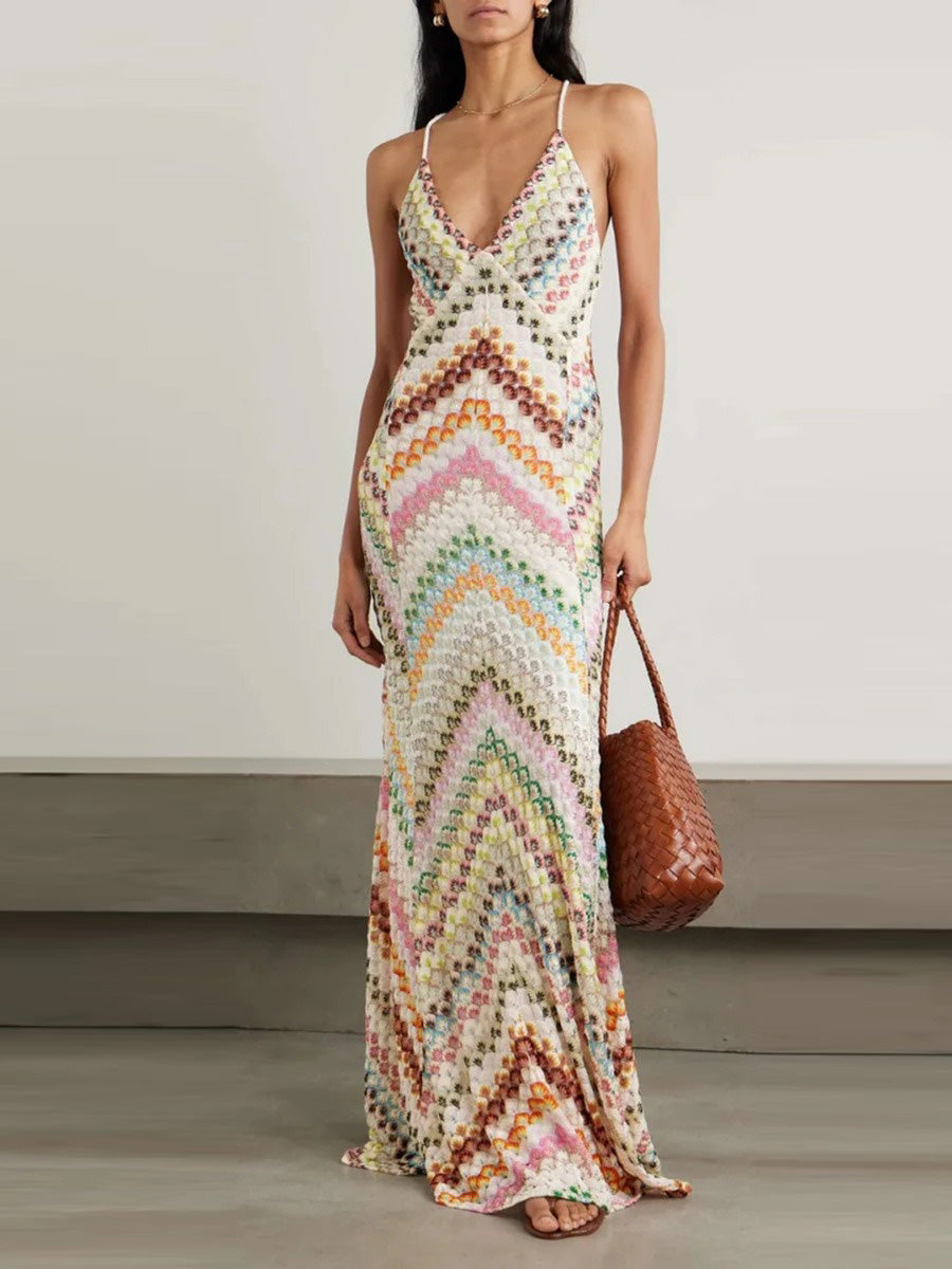 Georgia Bohemian-style Bodycon Maxi dress