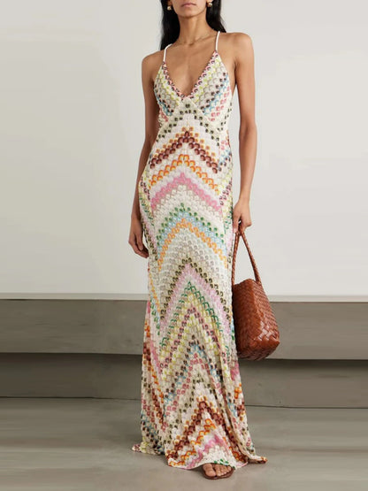 Georgia Bohemian-style Bodycon Maxi dress