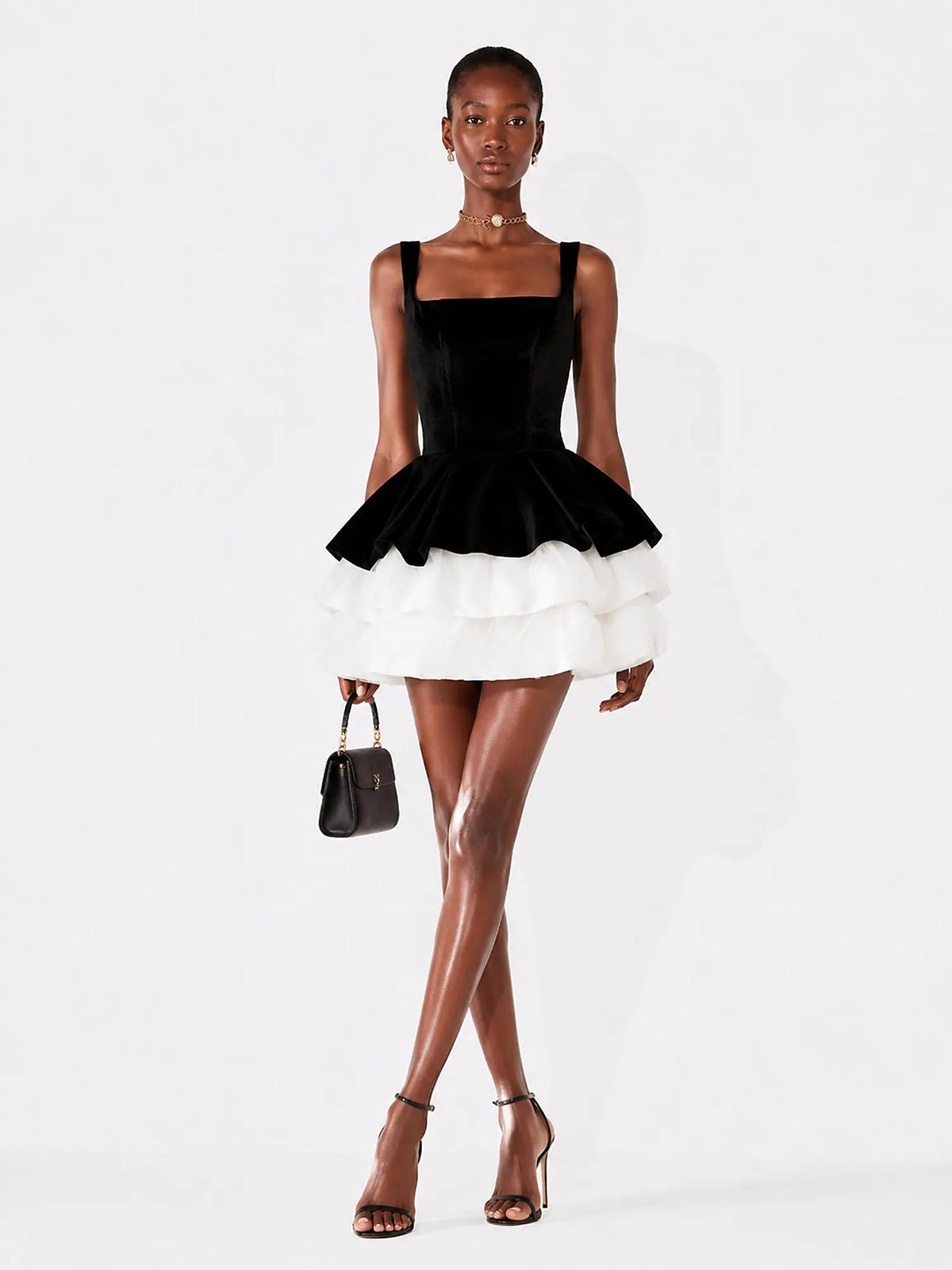 Talia Retro Puffy Mini Dress
