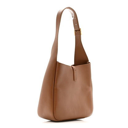 Grained Calfskin Small Le 5 A 7 Supple Hobo Fox