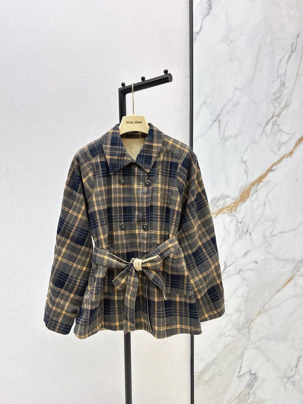 MIUMIU LONG REVERSIBLE COAT STYLE 747