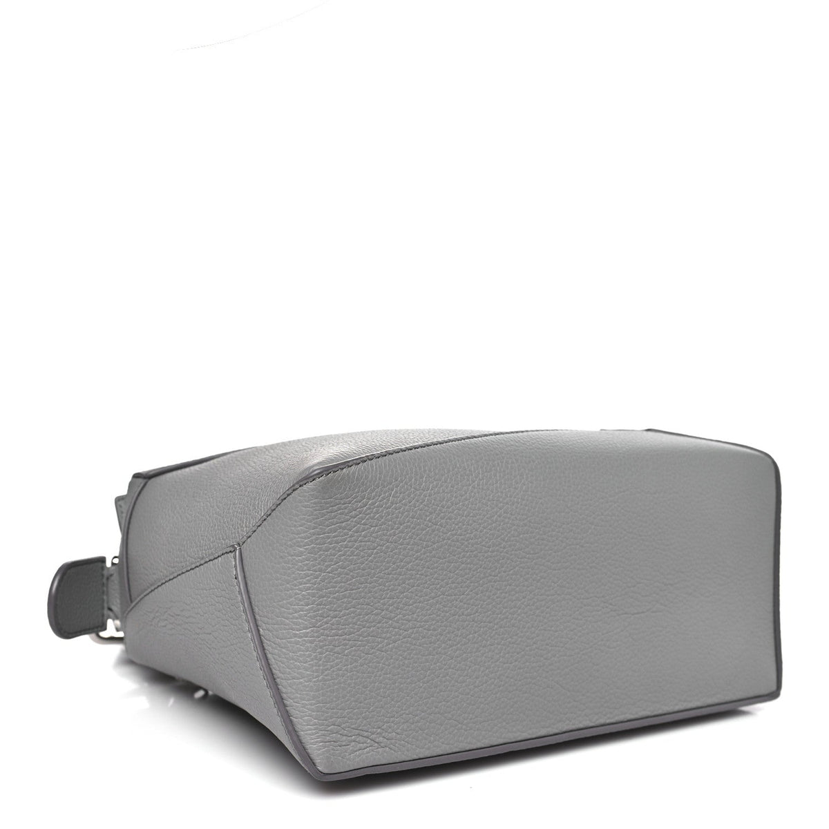 Soft Grained Calfskin Small Puzzle Edge Bag Pearl Grey