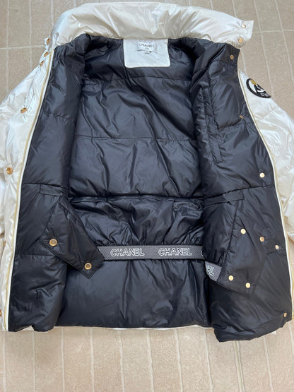 CHANEL SKI DOWN JACKET WHITE IN NYLON 841064